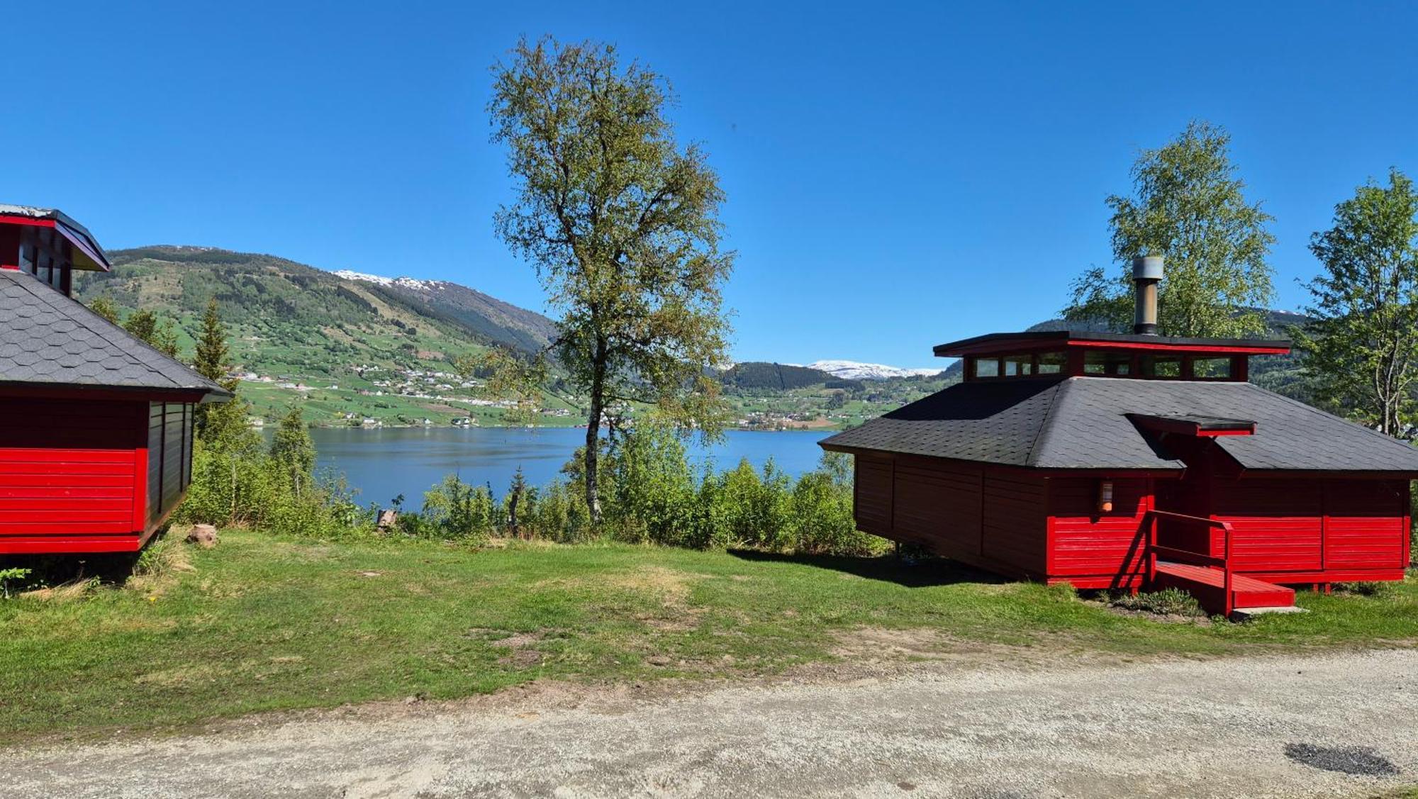 Kvamshaugen Hytter Luster Exterior foto